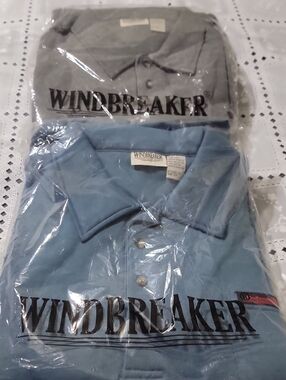 2 Mens Windbreaker Shirts Size XX